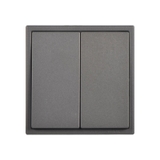 Module Công Tắc Đôi Trung Gian Vuông Màu Xám Simon I7 - 701046-61