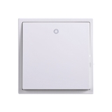 Module Công Tắc Đơn 2 Chiều Vuông Màu Trắng Có Đèn Led Simon I7 Mã 701014