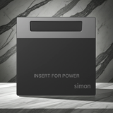 Module Công Tắc Thẻ Từ RFID Vuông Màu Xám Simon S6 58E602-61 - Nâng tầm thẩm mỹ và hiện đại