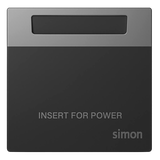 Module Công Tắc Thẻ Từ RFID Vuông Màu Xám Simon S6 58E602-61