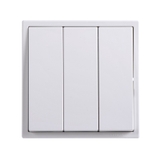 Module Nút Nhấn Nhả 3 Vuông Màu Trắng Simon I7 Mã 701031F