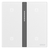 Bộ công tắc rèm cửa đôi nhà thông minh Simon M7 metal smart màu Bạc 66E8014MTY-2a – Hiệu Suất Kép, Thiết Kế Hiện Đại