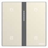 Bộ công tắc rèm cửa đôi nhà thông minh Simon M7 metal smart màu Vàng 66E8014MTY-2c – Quyền Năng Điều Khiển Kép Sang Trọng