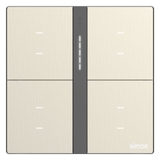 Bộ công tắc bối cảnh tám Simon M7 metal smart Vàng 66E8025MTY-2c | 8 Ngữ Cảnh | Simon Smart Home