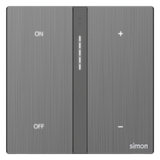 Bộ công tắc bối cảnh tám Simon M7 metal smart Xám 66E8025MTY-2b | Điều khiển nhà thông minh Simon