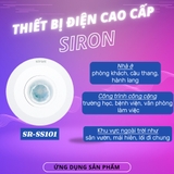 ứng dụng thực tế Công tắc cảm biến hồng ngoại siêu mỏng gắn nổi trần Siron SR-SS101