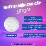 ứng dụng Công tắc cảm ứng vi sóng lắp nổi trần Siron SR-MS101