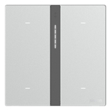 Bộ Công Tắc Bối Cảnh Bốn Nhà Thông Minh Simon M7 Gem Smart Màu Bạc (Silver) 66E8008GTY-4E