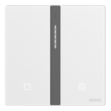 Bộ công tắc rèm cửa đơn nhà thông minh Simon M7 Gem smart màu Trắng (White) 66E8013GTY-4F