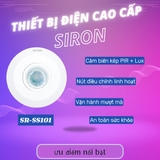 ưu điểm nổi bật của Công tắc cảm biến hồng ngoại siêu mỏng gắn nổi trần Siron SR-SS101
