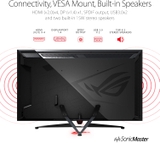 Màn hình Gaming ASUS ROG Swift PG65UQ 65” HDR 144Hz 4K (3840 x 2160) G-Sync Ultimate, Bảo vệ mắt (Eye Care), DisplayPort HDMI USB, Đồng bộ Aura Sync, HDR10 DisplayHDR 1000 UHD Premium.