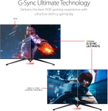 Màn hình Gaming ASUS ROG Swift PG65UQ 65” HDR 144Hz 4K (3840 x 2160) G-Sync Ultimate, Bảo vệ mắt (Eye Care), DisplayPort HDMI USB, Đồng bộ Aura Sync, HDR10 DisplayHDR 1000 UHD Premium.