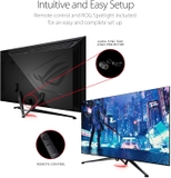 Màn hình Gaming ASUS ROG Swift PG65UQ 65” HDR 144Hz 4K (3840 x 2160) G-Sync Ultimate, Bảo vệ mắt (Eye Care), DisplayPort HDMI USB, Đồng bộ Aura Sync, HDR10 DisplayHDR 1000 UHD Premium.