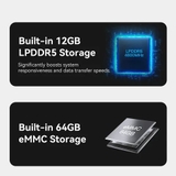 Beelink ME mini 6-Slot ổ cứng SSD NVMe 12GB LPDDR5+64GB eMMC NAS Mini PC Intel® Twin Lake N200