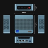 REATAN S6 Mini PC – Máy Tính Mini Intel Core i5-12450H 8C/12T 4.4GHz, RAM DDR4, SSD M.2, Hỗ Trợ 3 Màn Hình 4K, Kết Nối Wi-Fi 6E & Bluetooth 5.2
