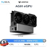 eGPU AooStar AG01/AG02 v2 Platinum 800W 80Plus Thunderbolt3/4 USB4 Oculink TGX nhôm đúc AG01S/AG02S