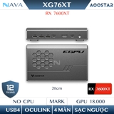 Card Đồ Họa Ngoài AOOSTAR XG76XT | EGPU Radeon RX-7600XT | Kết Nối USB4 & OCuLink | Hiệu Suất Cao