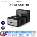 Mini PC GMK EVO X1 64GB/1TB, Ryzen AI 9 HX370 | 890M mạnh mẽ, êm ái thiết kế độc đáo