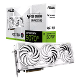ASUS TUF Gaming GeForce RTX™ 5070 Ti 16GB White OC Edition TUF-RTX5070TI-O16G-WHITE-GAMING: Sắc Trắng Tinh Tế, Bền Bỉ Chuẩn Quân Sự