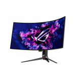 Màn hình chơi game ROG Swift OLED PG39WCDM tấm nền OLED cong 39-inch (3440x1440), tần số quét 240 Hz (trên 144Hz), thời gian phản hồi 0.03 ms, tương thích G-SYNC®, tản nhiệt tùy chỉnh, độ sáng đồng nhất, bộ chuyển đổi ROG Smart KVM, cổng Type-C 90 W, phần