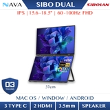 Màn hình đôi SIBOLAND gấp gọn / cảm ứng / 60Hz, IPS, Hỗ trợ làm việc và giải trí