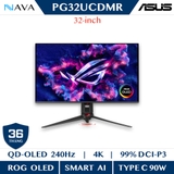 Màn hình chơi game ROG Swift OLED PG32UCDMR 32 inch (31,5 inch vùng nhìn hiển thị), tấm nền QD-OLED 4K (3840 x 2160), tần số quét 240 Hz, thời gian phản hồi 0,03 ms (GTG), tương thích G-SYNC® OLED Care Pro, cổng Type-C® 90 W, phần mềm ASUS DisplayWidget C