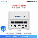 Mini PC Minisforum UM870 SLIM | Máy Tính Gaming AMD Ryzen 7 8745H 780M
