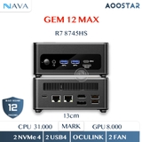 Mini PC AOOSTAR GEM 12 MAX R7 8745HS - AMD READEON 780M