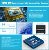 Mini PC ASUS ExpertCenter PN64-B-S7208MD-PZ01 i7 13700H DDR5 NVMe máy tính văn phòng hiệu năng mạnh mẽ nhỏ gọn di động cao