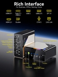 Mini PC GMK EVO-T1 Core Ultra 9 285H Intel Arc 140T Máy tính AI mạnh mẽ nhỏ gọn hiệu năng cao
