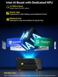 Mini PC GMK EVO-T1 Core Ultra 9 285H Intel Arc 140T Máy tính AI mạnh mẽ nhỏ gọn hiệu năng cao