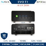 Mini PC GMK EVO-T1 Core Ultra 9 285H Intel Arc 140T Máy tính AI mạnh mẽ nhỏ gọn hiệu năng cao