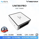 Minisforum UM780 PRO Mini PC Gaming AMD Ryzen 7 7840HS Radeon 780M Máy tính 780 R7 NAVA