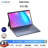 Tablet Minisforum V3 SE AMD Ryzen 7 7735U Máy Tính Bảng Windows 3 Trong 1