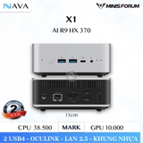 Mini PC AI Minisforum AI X1 HX370 Radeon 890M DDR5 SSD Gen4, hiệu suất đỉnh cao chơi game, hỗ trợ AI mạnh mẽ