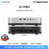 Mini PC AI Minisforum AI X1 Pro HX370 Radeon 890M DDR5 SSD Gen4, hiệu suất đỉnh cao chơi game, hỗ trợ AI mạnh mẽ