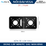 Gía treo VESA Nối dài để Tích hợp Mini PC và Tay Arm Màn hình