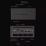 Minisforum UM880 PRO Mini PC Gaming AMD Ryzen 8845HS Radeon 780M RDNA3 Máy tính R7 8000 Seri
