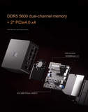 Minisforum UM880 PRO Mini PC Gaming AMD Ryzen 8845HS Radeon 780M RDNA3 Máy tính R7 8000 Seri