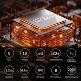 Mini PC Minisforum UM580D AMD R7 5800H Radeon USB4 Máy tính Ryzen 7