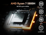 Mini PC Minisforum UM580D AMD R7 5800H Radeon USB4 Máy tính Ryzen 7