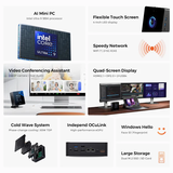 AtomMan X7 Ti Core Ultra 9 185H Intel Arc Mini PC MinisForum Camera Wi-Fi 7 USB4 Oculink