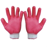 Găng Tay Phủ Cao Su 1 Mặt Màu Đỏ