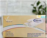 Găng tay y tế VGlove Latex không bột – Hộp 100 cái
