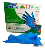 Găng tay y tế Nitrile TTGloves – Màu Xanh Dương (Hộp 100 chiếc)