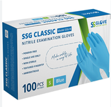 Găng tay y tế Nitrile SSG Classic – Hộp 100 cái (Màu xanh dương)