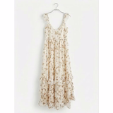 (Size M) Đầm dây maxi xuất dư, M0426