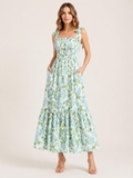 (Size S) Đầm linen mặc mát xuất dư, M2304