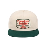 5PANEL FREEDOM - CREAM/GREEN