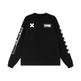 FIVEX LONG SLEEVE TEE -BLACK